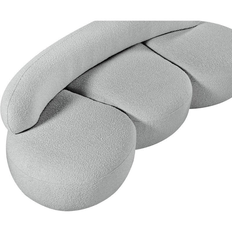 Meridian Venti Grey Boucle Fabric Sofa IMAGE 13