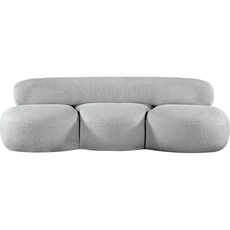 Meridian Venti Grey Boucle Fabric Sofa IMAGE 5