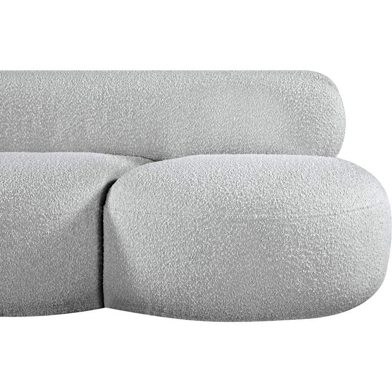 Meridian Venti Grey Boucle Fabric Sofa IMAGE 8