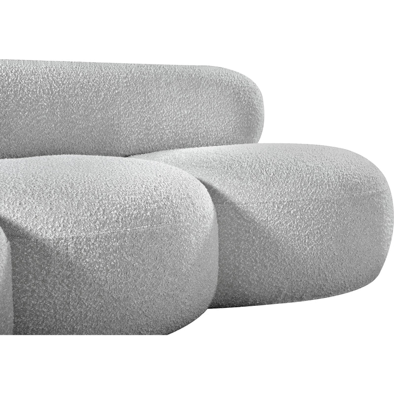 Meridian Venti Grey Boucle Fabric Sofa IMAGE 9