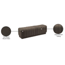 Meridian Heathrow Brown Boucle Fabric Ottoman/Bench IMAGE 7