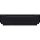 Meridian Kimora Black Linen Textured Fabric Loveseat IMAGE 7