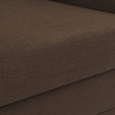 Meridian Kimora Brown Linen Textured Fabric Sofa IMAGE 10