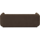 Meridian Kimora Brown Linen Textured Fabric Sofa IMAGE 3