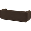 Meridian Kimora Brown Linen Textured Fabric Sofa IMAGE 6