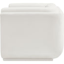 Meridian Kimora Cream Linen Textured Fabric Chair IMAGE 6