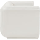 Meridian Kimora Cream Linen Textured Fabric Loveseat IMAGE 6