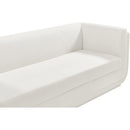Meridian Kimora Cream Linen Textured Fabric Sofa IMAGE 10