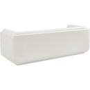 Meridian Kimora Cream Linen Textured Fabric Sofa IMAGE 3