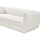 Meridian Kimora Cream Linen Textured Fabric Sofa IMAGE 8