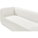 Meridian Kimora Cream Linen Textured Fabric Sofa IMAGE 9