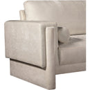 Meridian Madeline Beige Chenille Fabric Chair IMAGE 11