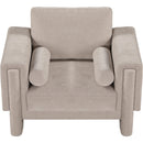 Meridian Madeline Beige Chenille Fabric Chair IMAGE 5