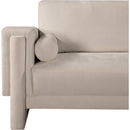Meridian Madeline Beige Chenille Fabric Chair IMAGE 9