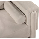 Meridian Madeline Beige Chenille Fabric Sofa IMAGE 11