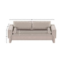 Meridian Madeline Beige Chenille Fabric Sofa IMAGE 15