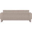 Meridian Madeline Beige Chenille Fabric Sofa IMAGE 3