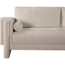 Meridian Madeline Beige Chenille Fabric Sofa IMAGE 8