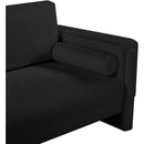 Meridian Madeline Black Chenille Fabric Chair IMAGE 9