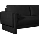 Meridian Madeline Black Chenille Fabric Sofa IMAGE 10