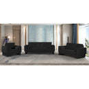 Meridian Madeline Black Chenille Fabric Sofa IMAGE 12