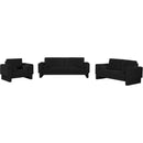 Meridian Madeline Black Chenille Fabric Sofa IMAGE 13