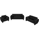 Meridian Madeline Black Chenille Fabric Sofa IMAGE 14