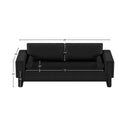 Meridian Madeline Black Chenille Fabric Sofa IMAGE 15