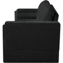 Meridian Madeline Black Chenille Fabric Sofa IMAGE 6