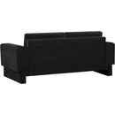 Meridian Madeline Black Chenille Fabric Sofa IMAGE 7