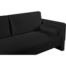 Meridian Madeline Black Chenille Fabric Sofa IMAGE 9