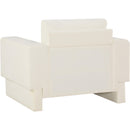 Meridian Madeline Cream Chenille Fabric Chair IMAGE 7