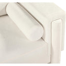 Meridian Madeline Cream Chenille Fabric Sofa IMAGE 11