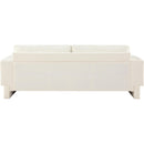 Meridian Madeline Cream Chenille Fabric Sofa IMAGE 3