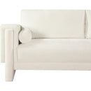 Meridian Madeline Cream Chenille Fabric Sofa IMAGE 8