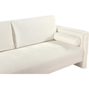 Meridian Madeline Cream Chenille Fabric Sofa IMAGE 9