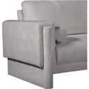 Meridian Madeline Grey Chenille Fabric Chair IMAGE 10