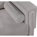 Meridian Madeline Grey Chenille Fabric Chair IMAGE 11
