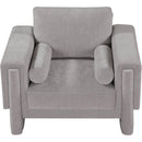 Meridian Madeline Grey Chenille Fabric Chair IMAGE 5