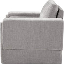 Meridian Madeline Grey Chenille Fabric Chair IMAGE 6