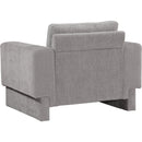 Meridian Madeline Grey Chenille Fabric Chair IMAGE 7