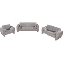 Meridian Madeline Grey Chenille Fabric Loveseat IMAGE 14