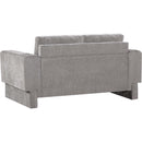 Meridian Madeline Grey Chenille Fabric Loveseat IMAGE 7