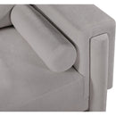 Meridian Madeline Grey Chenille Fabric Sofa IMAGE 11