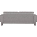 Meridian Madeline Grey Chenille Fabric Sofa IMAGE 3