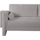 Meridian Madeline Grey Chenille Fabric Sofa IMAGE 8