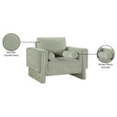 Meridian Madeline Mint Chenille Fabric Chair IMAGE 16