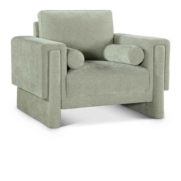 Meridian Madeline Mint Chenille Fabric Chair IMAGE 1