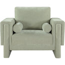 Meridian Madeline Mint Chenille Fabric Chair IMAGE 4