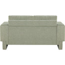 Meridian Madeline Mint Chenille Fabric Loveseat IMAGE 3